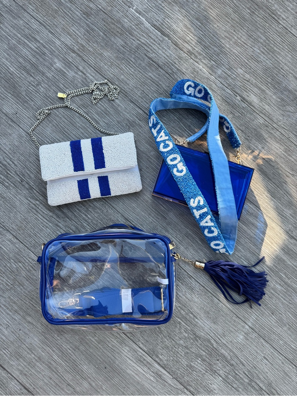 Kentucky Bag Bundle - Three Blue Purses
